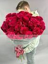 Гигантские пионовидные розы Ред Пиано 100 см фото 3