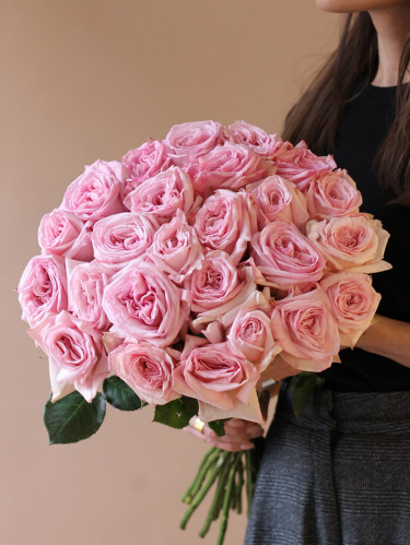 25 пионовидных роз Pink O’Hara (Пинк Охара) - 25 шт.