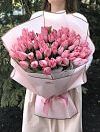 75 розовых тюльпанов фото 1