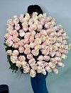 Розовые розы Pink Mondial 100 см фото 2