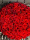 101 роза красная в шляпной коробке фото 2