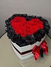 41 черная и красная роза Серце фото 1