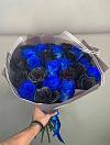 Букет из синих и черных роз микс фото 1