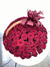 101 красная роза в корзине фото 2