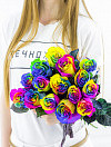 Букет из разноцветных роз фото 5
