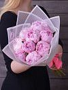 Букет розовых пионов фото 1